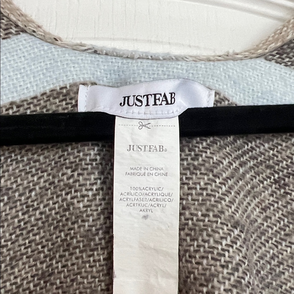 JUSTFAB striped Ruana - Picture 2 of 4